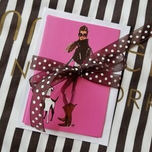 ❗Henri Bendel Illustrator Izak Zenou Bendel Girl Notecards and Envelope Set❗
